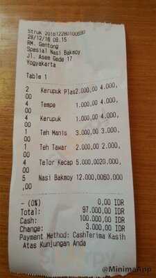 Rm Gentong Spesial Bakmoy Oentoeng