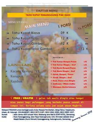 Tahu Kupat Temanggung Pak Hadi Semarang