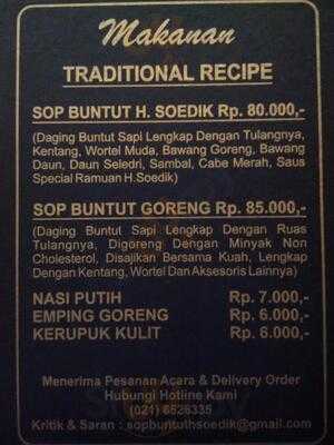 Sop Buntut H. Soedik