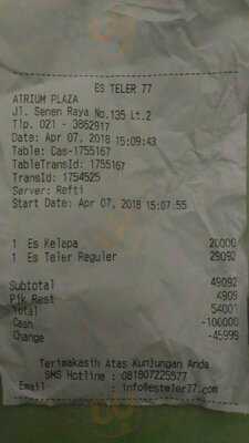 Es Teler 77 Plaza Atrium