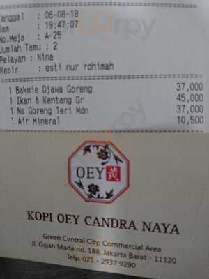 Kopi Oey Candra Naya, Jakarta