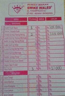 Rumah Makan Swike Waled