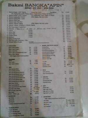 Bakmi Bangka Apin - Kelapa Gading