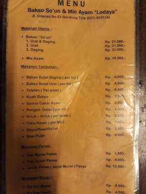 Bakso Soun Dan Mie Ayam Lodaya 65