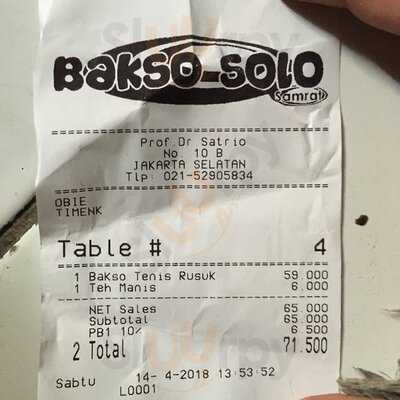 Bakso Solo Samrat Cabang Ke-5