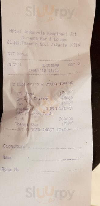 Lobby Nirwana Lounge