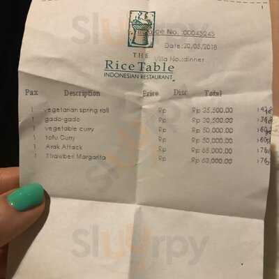 The Rice Table Indonesia Restaurant