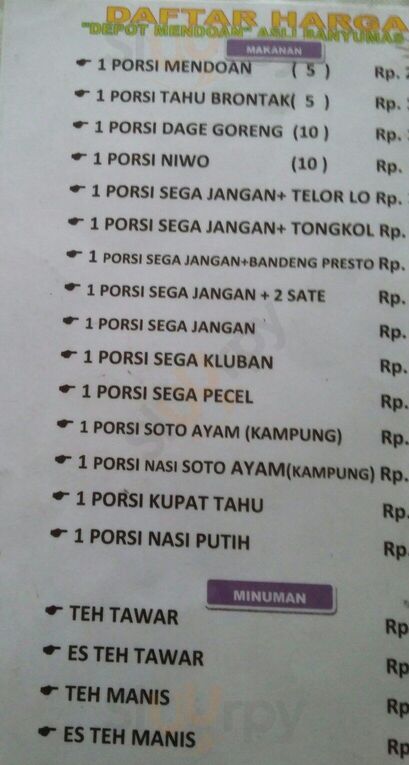 Depot Mendoan Asli Banyumas