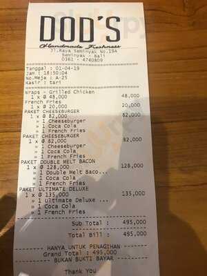 Dod's Burger Seminyak