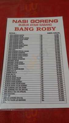 Nasi Goreng Dan Bubur Ayam Bang Roby