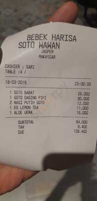 Bebek Harissa & Soto Madura Wawan