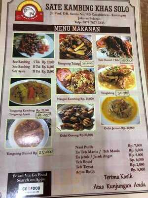 Sate Kambing Khas Solo