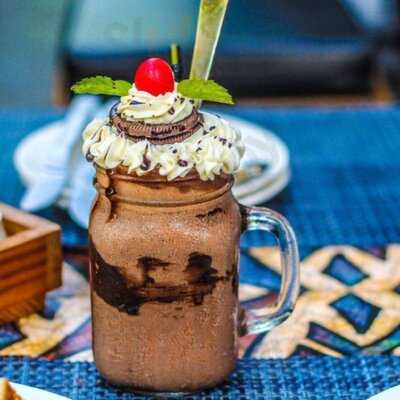 Blue Mug- Coffee & Thoughts