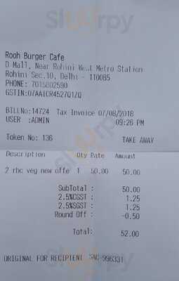 Rooh Burger Cafe