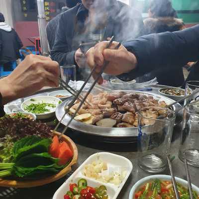 고향숯불생막창