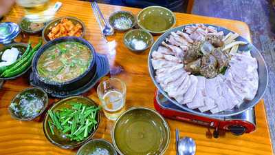 전통백암순대국