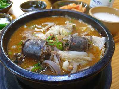 전통백암순대국