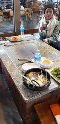 생오리돌판구이