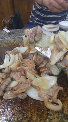 생오리돌판구이