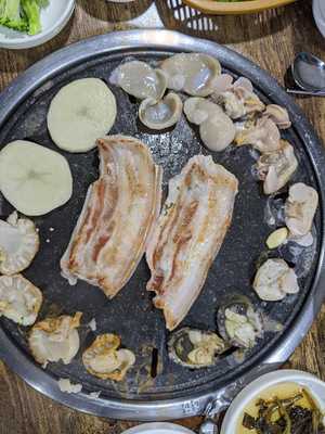 자연산조개&삼겹구이