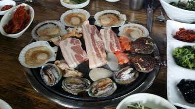 자연산조개&삼겹구이