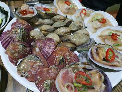 자연산조개&삼겹구이