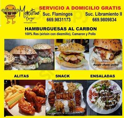 Monstruo Burger Al Carbon Flamingos