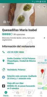 Quesadillas Maria Isabel