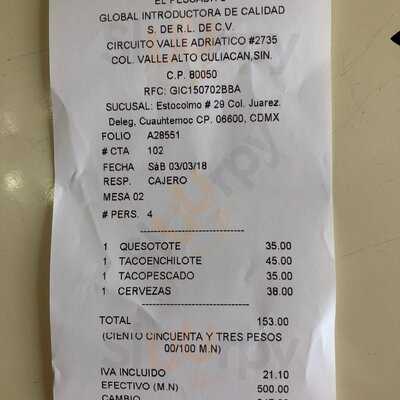 El Pescadito Zona Rosa