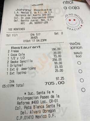 Johnny Rockets Santa Fe Mall