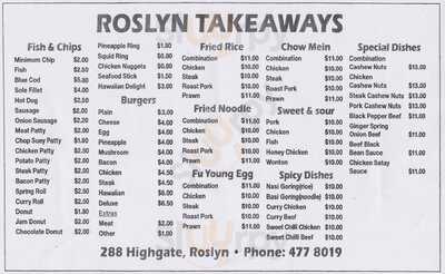 Roslyn Takeaways