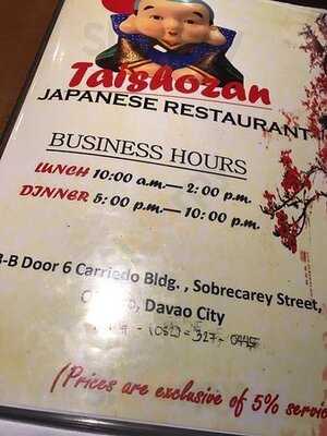 Taishozan Japanese Restaurant
