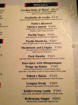 Patio Carlito Old Manila Bistro