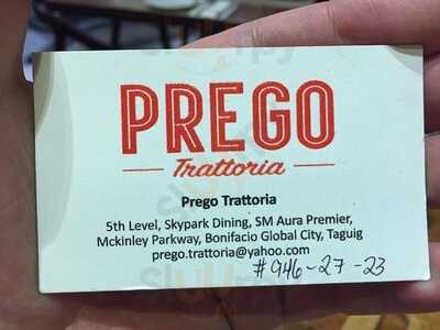 Prego Trattoria Sm Aura