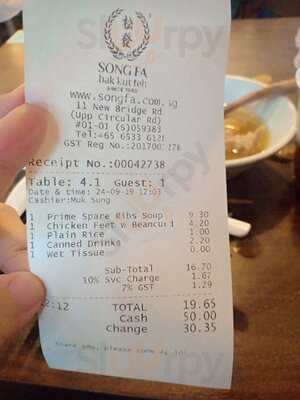 Song Fa Bak Kut Teh 17 New Bridge Road