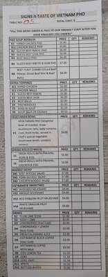 Signs A Taste Of Vietnam Pho