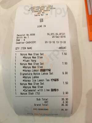 Harrianns Nonya Table