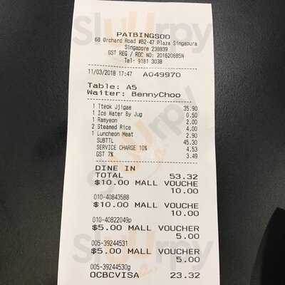 Patbingsoo Korean Dining House