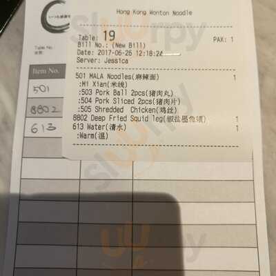 Hong Kong Wonton Noodles