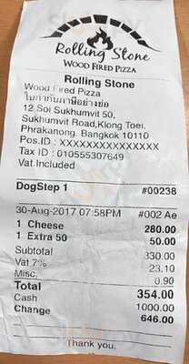 โรลลิ้ง สโตน พิซซ่า