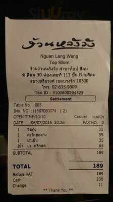 ง้วนหลังวัง สาขา เซ็นทรัล สีลม ทาวเวอร์