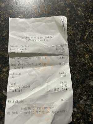 Playground Bar Uptown