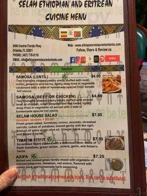 Selam Ethiopian & Eritrean Cuisine