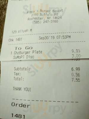 Wimpy's Burger Basket