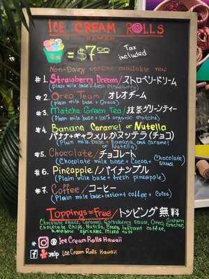 Ice Cream Rolls Hawaii