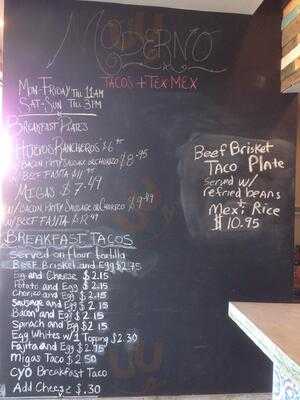 Moderno Tacos + Tex Mex