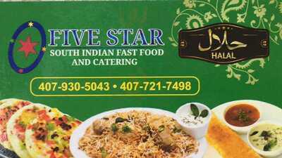 Five Star South Indian Food & Catering
