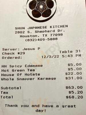 Shun Japanese Kitchen