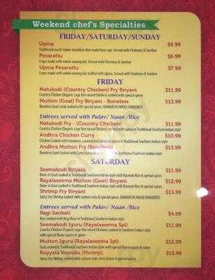 Bawarchi Biryanis Indian Cuisine