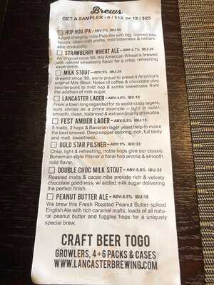 Lancaster Brewing Company Taproom & Grill